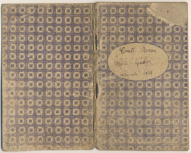 Conti resi Alpe Giove ultimato 1916