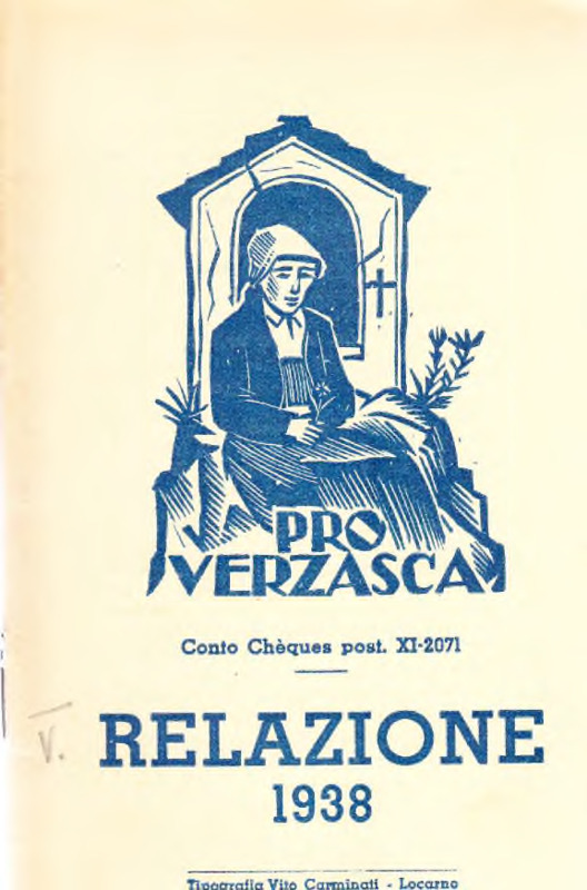 Pro Verzasca : relazione 1938
