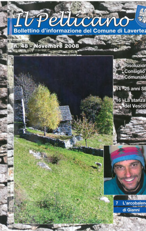 Il pellicano : bollettino d'informazione del Comune di Lavertezzo, n. 48, novembre 2008